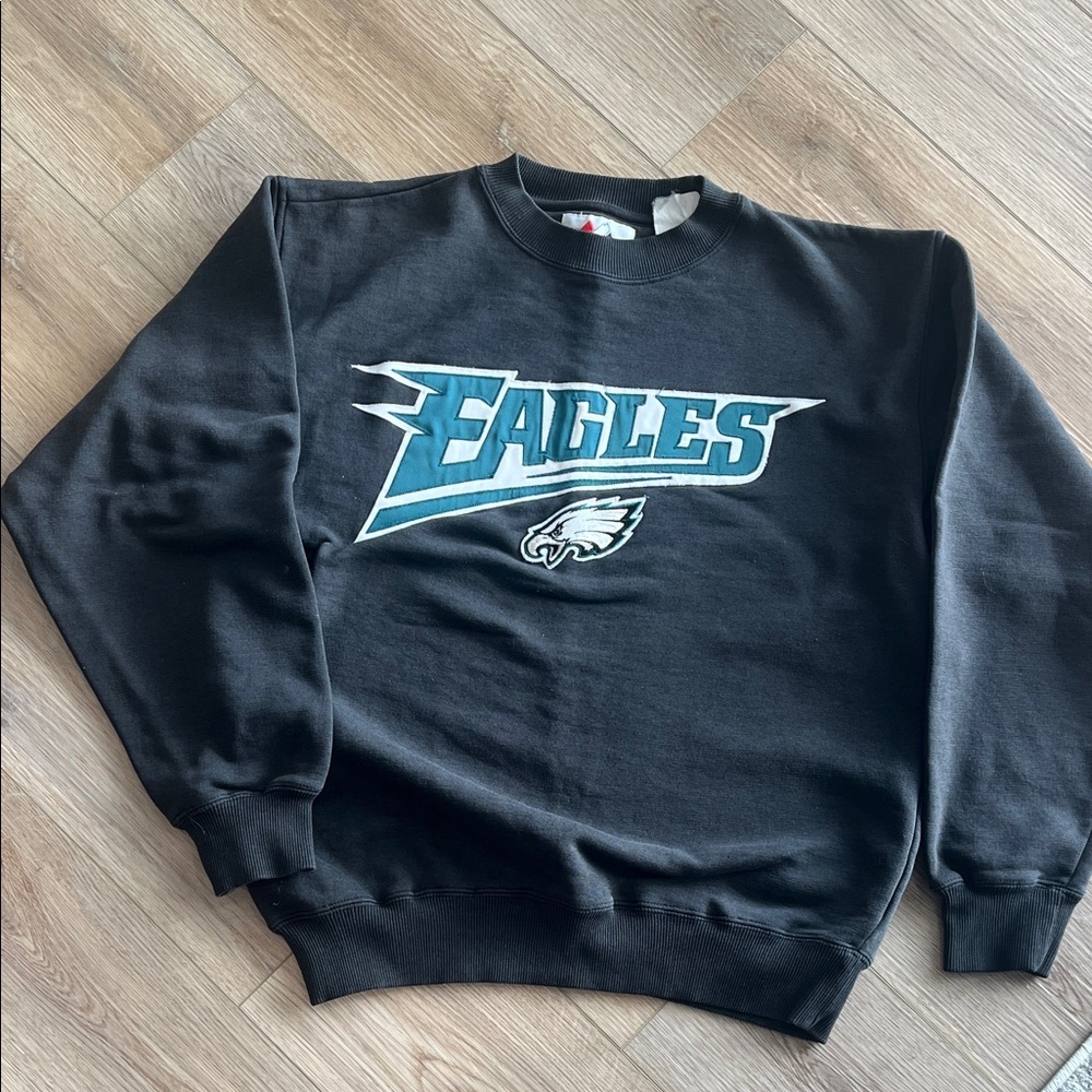 Philadelphia Eagles vintage Majestic Black Crewneck Sweater